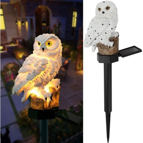 2 Pack: Owl Solar Led Stake Lights